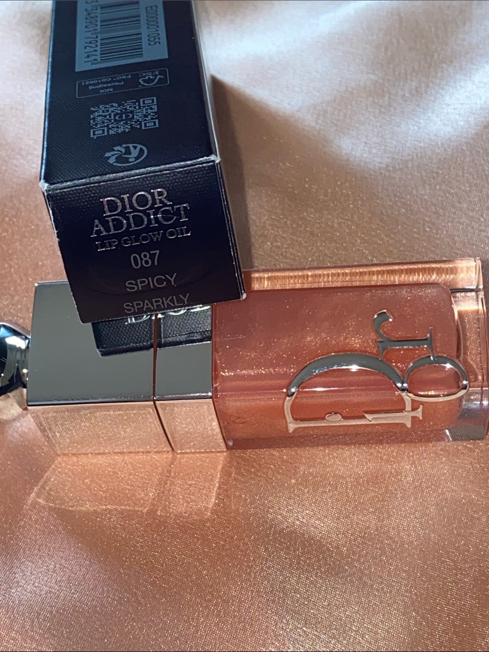Dior Addict lip glow oil  Juicy Lip Glow Oil — Peach & Silver Mint New - Picture 7 of 12